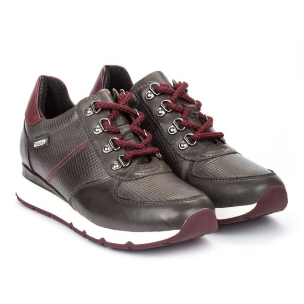 PIKOLINOS women Brown and Burgundy Sneakers